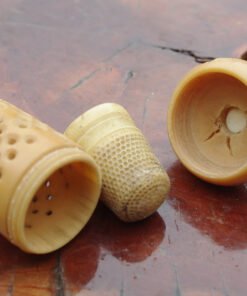 Stanhope Vegetable Ivory Thimble Case, Aberystwyth