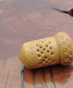 Stanhope Vegetable Ivory Thimble Case, Aberystwyth - Image 3