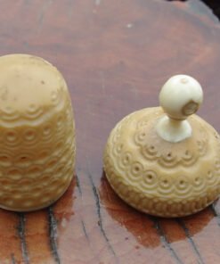 Stanhope Vegetable Ivory Thimble Case, Lynn - Image 3