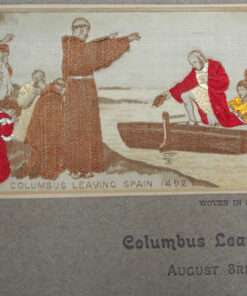 Stevengraph of Columbus Leaving Spain - Image 4
