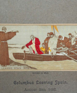 Stevengraph of Columbus Leaving Spain - Image 3