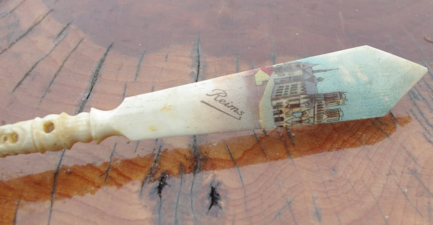 Stanhope Paper Knife and Dip Pen, Reims - Image 2