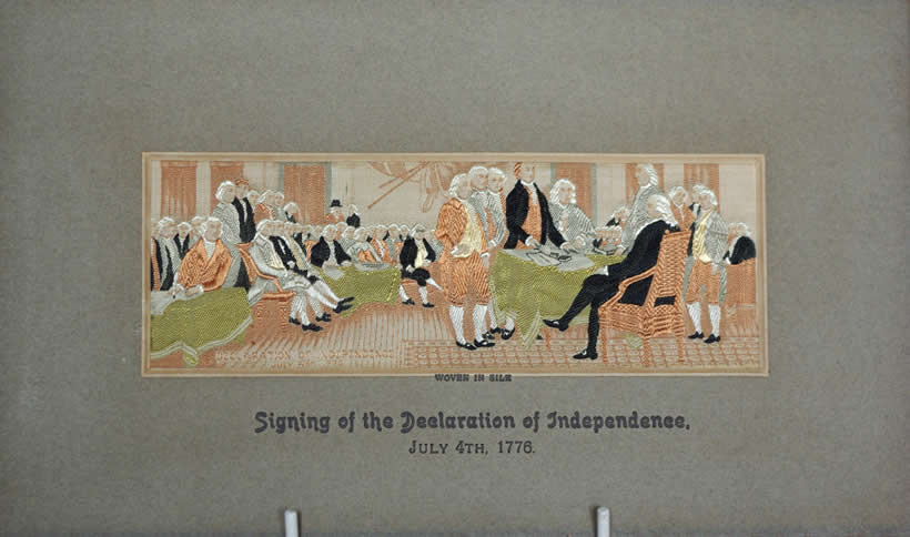 Stevengraph of "Declaration of Independence" (STG 147)