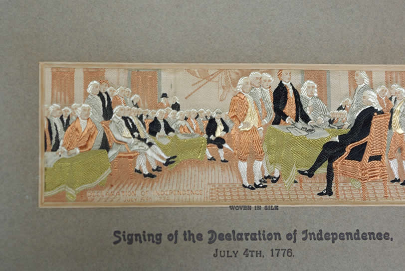 Stevengraph of "Declaration of Independence" (STG 147) - Image 2