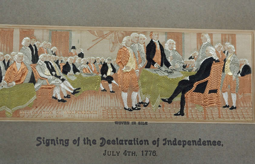 Stevengraph of "Declaration of Independence" (STG 147) - Image 3