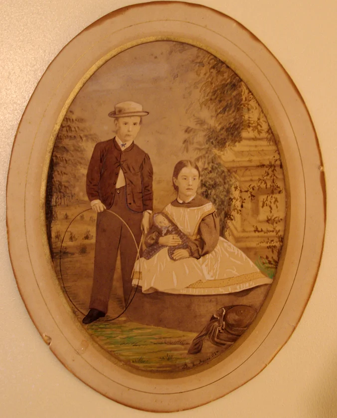 Water Colour by Geo B Ayres dated 1864 - Image 3