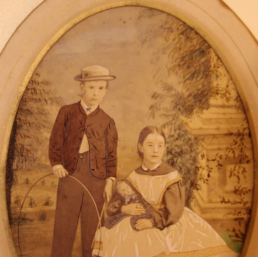 Water Colour by Geo B Ayres dated 1864 - Image 4