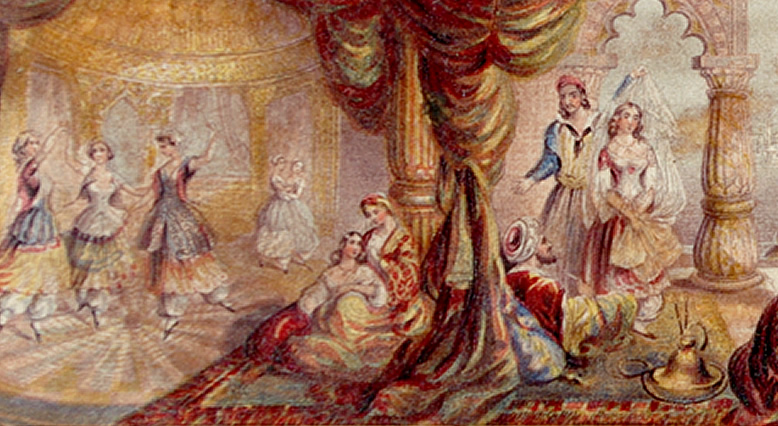 Baxter Print "The Harem" Needlebox Set - Image 3