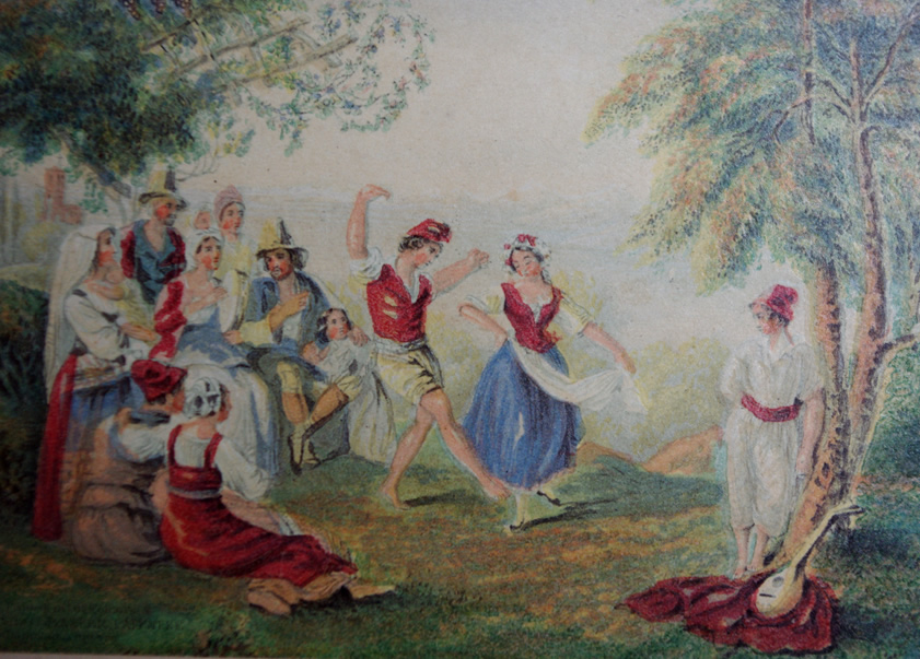 "La Tarantella" by George Baxter - Image 4