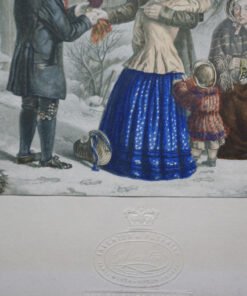 Alternative view of Baxter Print The Soldiers Departure (Stamped Mount)