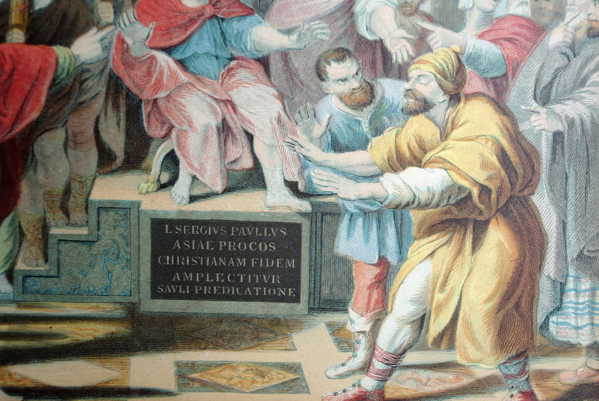 Le Blond The Raphael Cartoons - Elymas the Sorcerer Struck Blind - Image 3