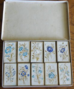 Alternative view of Baxter Set of 10 Needle Boxes with Baxter Print to the outside