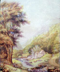 Baxter Print Water Mill on the Wye
