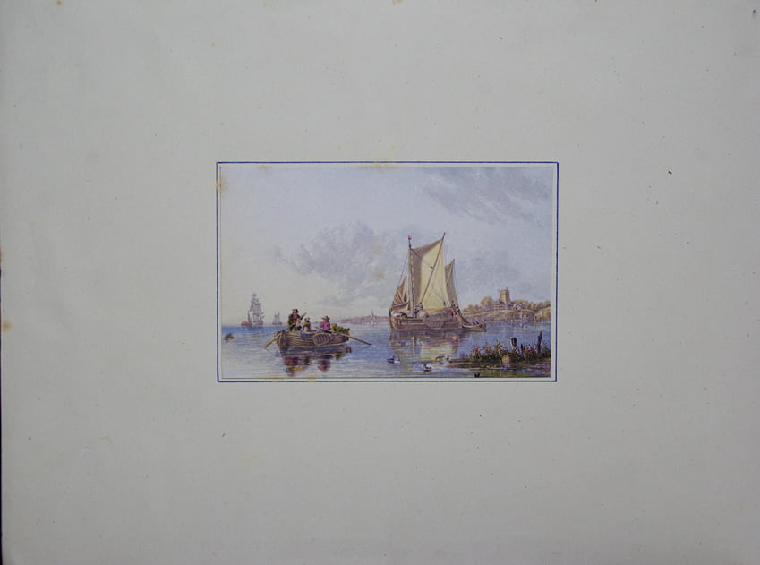 Baxter Print River Scene, Holland
