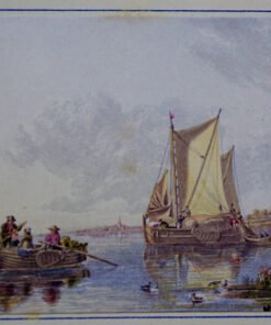 Baxter Print River Scene, Holland - Image 3
