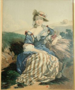 Alternative view of Baxter Print The Belle of the Village (Framed)