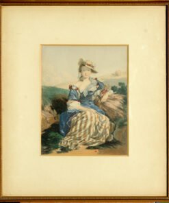Baxter Print The Belle of the Village (Framed)
