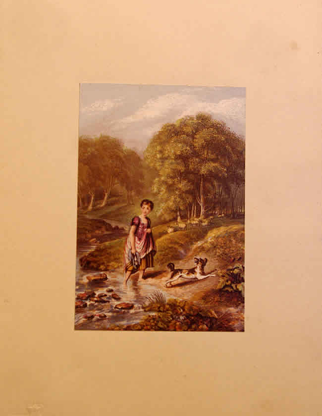 Baxter Print Crossing the Brook