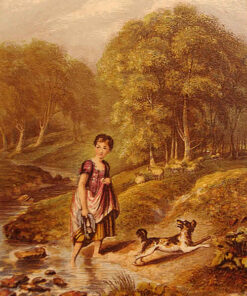 Baxter Print Crossing the Brook - Image 3