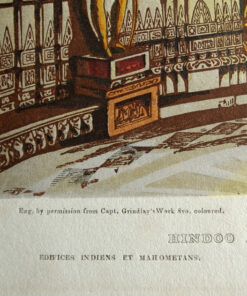 Alternative view of "Hindoo and Mohamedan Buildings" (CL5) by George Baxter.