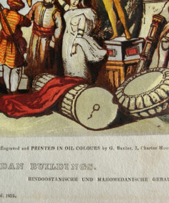 "Hindoo and Mohamedan Buildings" (CL5) by George Baxter. - Image 4