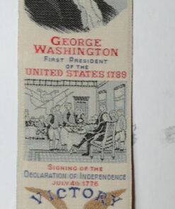 Stevengraph of  Bookmark - Souvenir of the Independence of America by Cash's.