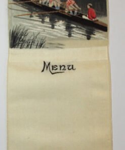 Antique Silk Menus used by "Cafe Martin" in New York 1904/6.