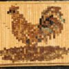 Small Tunbridgeware Panel of Cockerel