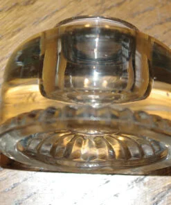 Alternative view of Single Glass Desk Dip Inkwell