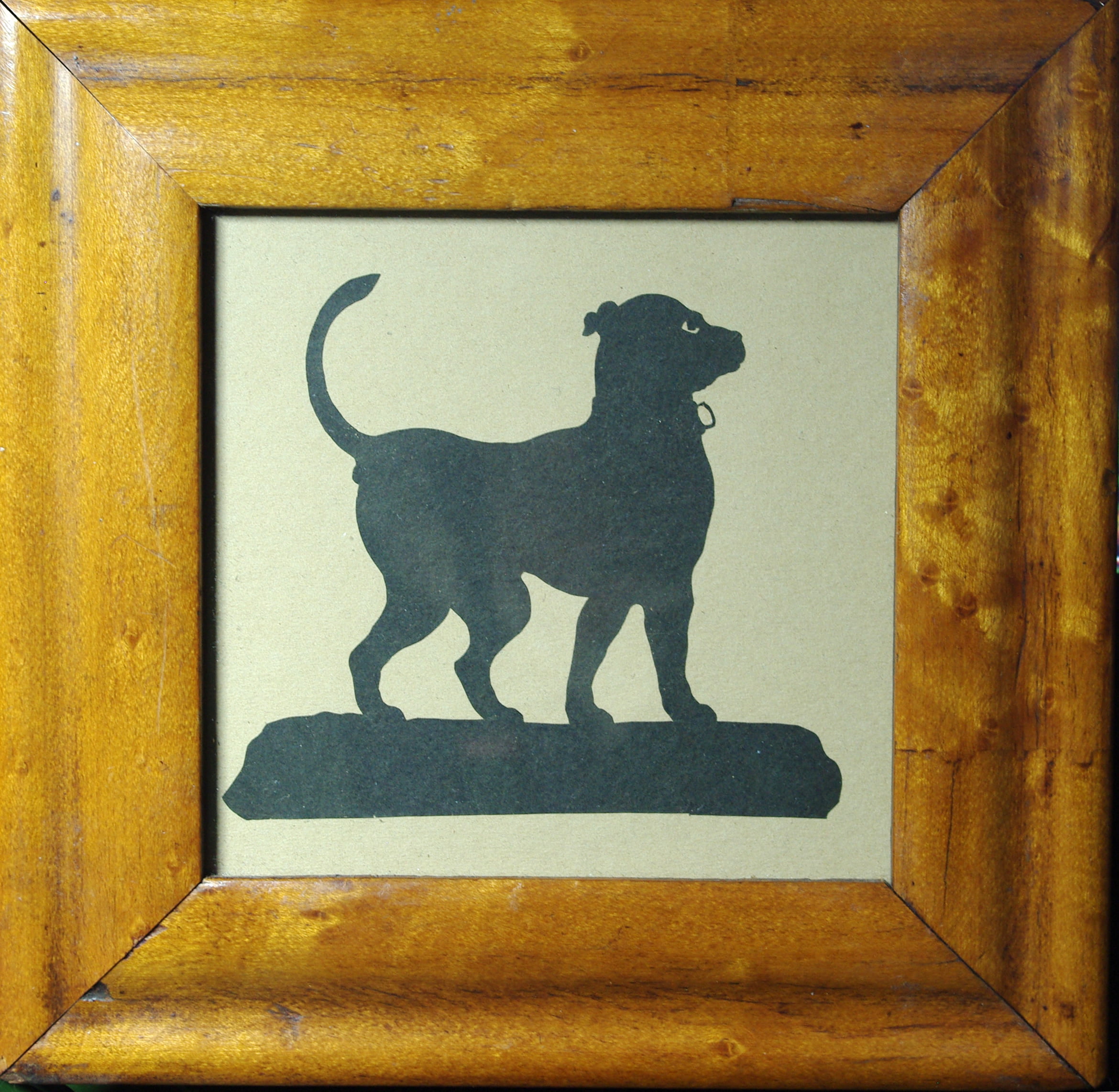 Cut Silhouette of a Dog