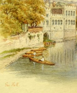 Signed Watercolour by George Fall (1848-1925) - Image 3