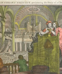 Hogarth's Modern Moral Series, Industry and Idleness, Plate 2 - Image 3