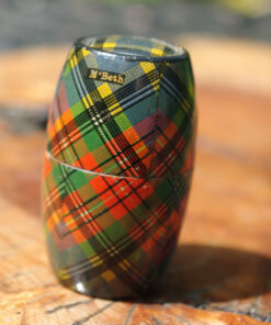 Tartanware Barrel Shaped Thimble Holder (McBeth)
