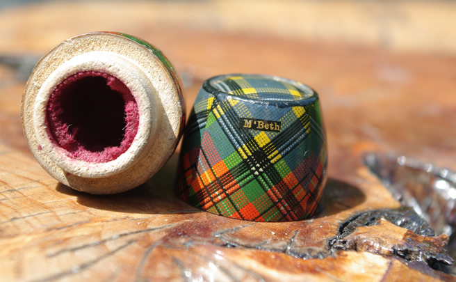 Tartanware Barrel Shaped Thimble Holder (McBeth) - Image 8
