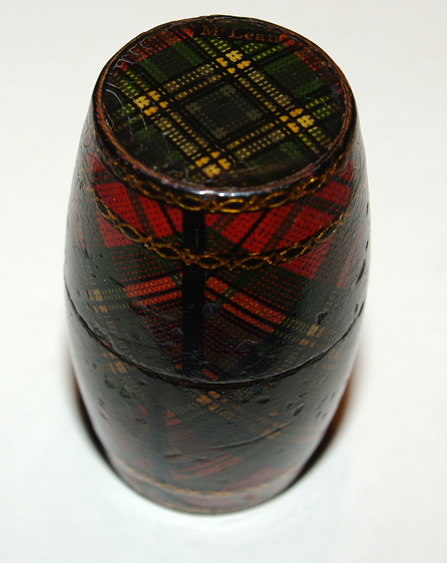 Tartanware Barrel Shaped Thimble Holder (McLean) - Image 4