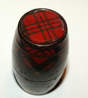 Tartanware Barrel Shaped Thimble Holder (McLean)