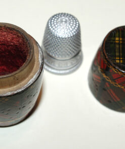 Tartanware Barrel Shaped Thimble Holder (McLean) - Image 8