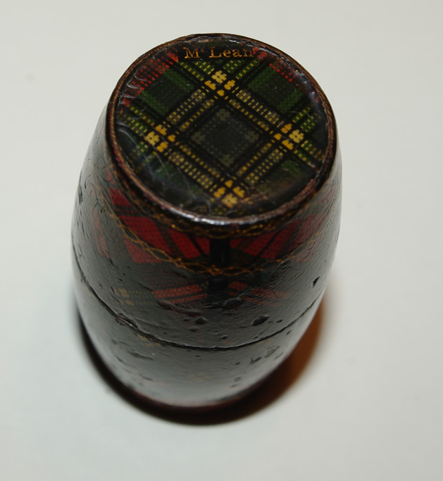 Tartanware Barrel Shaped Thimble Holder (McLean) - Image 3