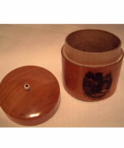 Alternative view of Mauchline ware Large Table Go to Bed or Spill Container "Haws Bridge, Near Kendal".