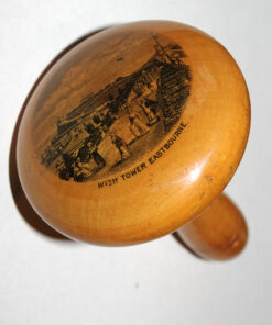 Mauchline Ware Darning Mushroom "Wish Tower, Eastbourne".