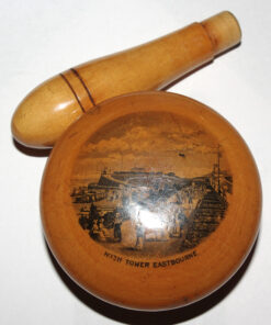 Mauchline Ware Darning Mushroom "Wish Tower, Eastbourne". - Image 4