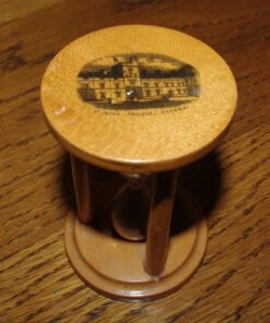 Mauchline ware Egg Timer "St Johns College Oxford".