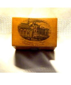 Mauchline ware Pair of Boxed Scent Bottles "St Germaine en Laye". - Image 3