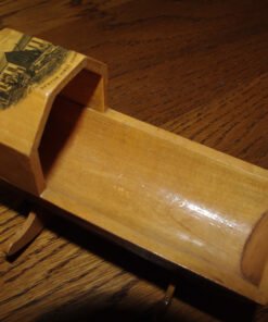 Mauchline ware Cradle "Seaton Hirst Church ".