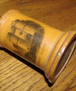 Mauchline ware Spill Vase "Osborne House & Carisbroke".