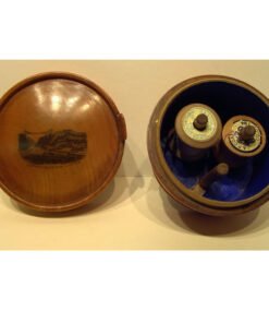 Mauchline ware Cotton Spool Container "Suspension Bridge, Clifton". - Image 3