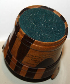 Mauchline Ware Two Wood Pin Cushion Sold by "Anderson, Bookseller, Dunkeld". - Image 4
