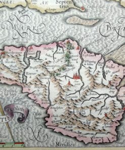 Alternative view of Antique Map of British Islands. Mercator (G.) Anglesey, Garnesay, Jarsay & Wight Vectis olim, circa 1623