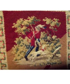 Alternative view of Victorian Woolwork Huntsman Picture