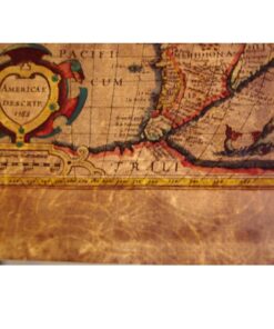 Alternative view of Antique Map by Gerard Mercator "Americae Descrip" 1607